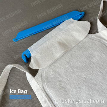 Preencher sacos de gelo para detecção e analgesia
